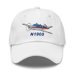 Flyboy Toys Hat – Embroidered Airplane Cap – Custom Classic Pilot Hat – Personalized with Your N Number – Aviation Gift (AIR2552FEV35B-RB1)