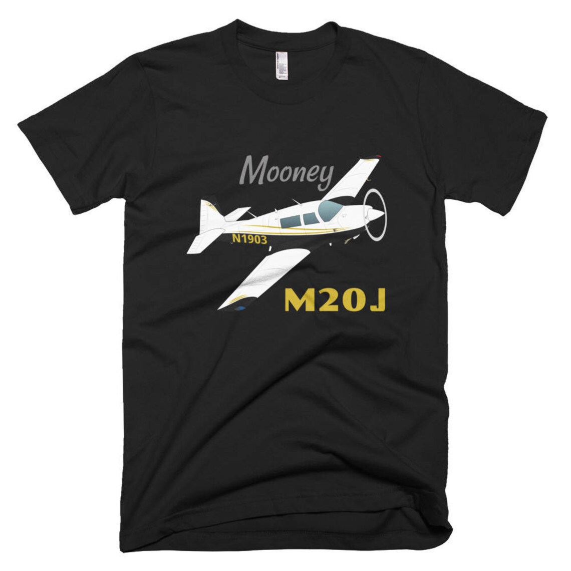 Mooney M20J / 201 Custom Airplane Tshirt Personalized With Etsy