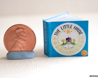 The Little House Book, 1:12 Scale Miniature Children's Book Dollhouse Library Artisan Handmade