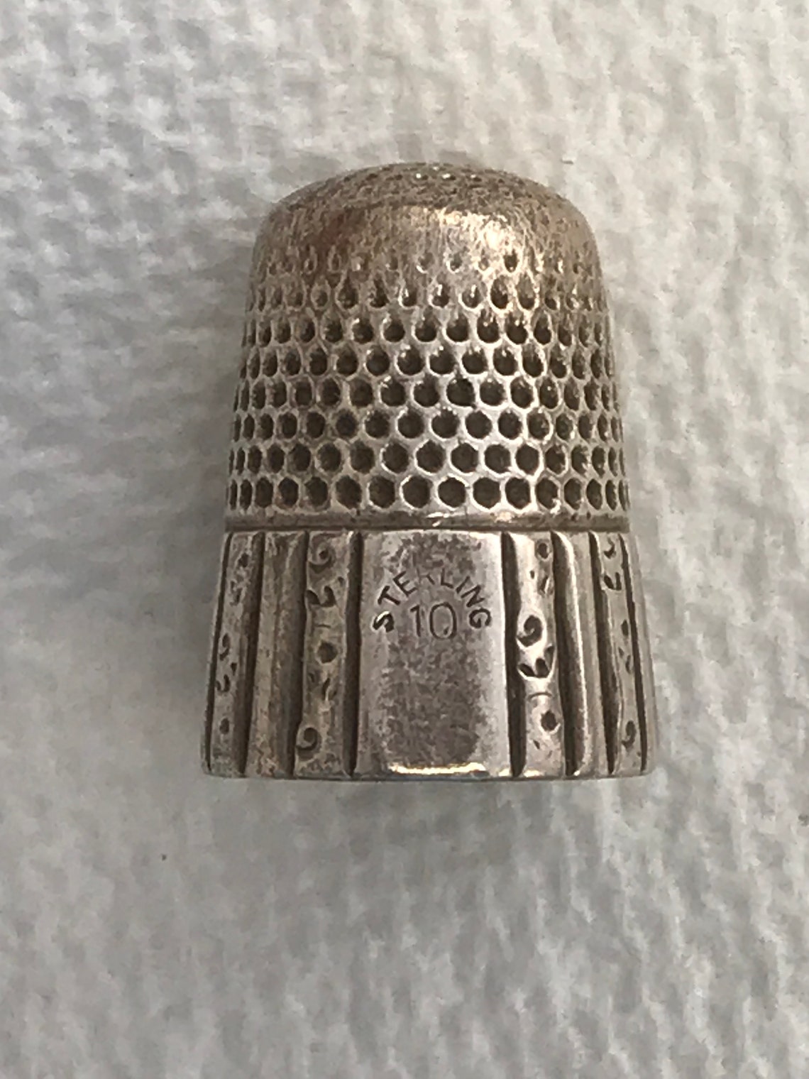 Vintage Simons Bros. sterling silver thimble Etsy