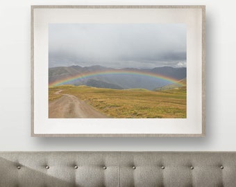 Rainbow Mountain Colorado Nature Travel Fine Art Home Decor Rainbows Peaceful