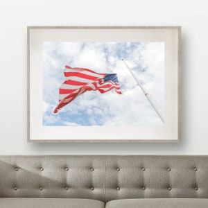 American Flag over Fort Sumter Charleston South Carolina Americana History USA Travel Home Decor