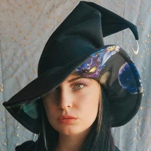 cappello da strega/cappello da mago/strega/halloween/cosplay/gotico invernale/strega/strega/magia/mago/halloween/cappello invernale/cappello gotico