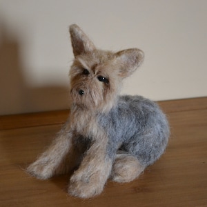 Needle Felted Yorkie, Needle Felted Dog