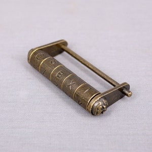 Vintage stijl WACHTWOORD hangslot -Lk