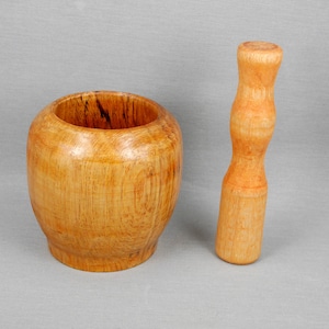 China Wooden Mortar and Pestle, For some chinese plant medicines, soft food, fruit.....