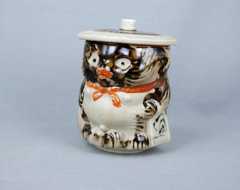 Vintage Japanese Civet cats ,raccoon Tea Cup.