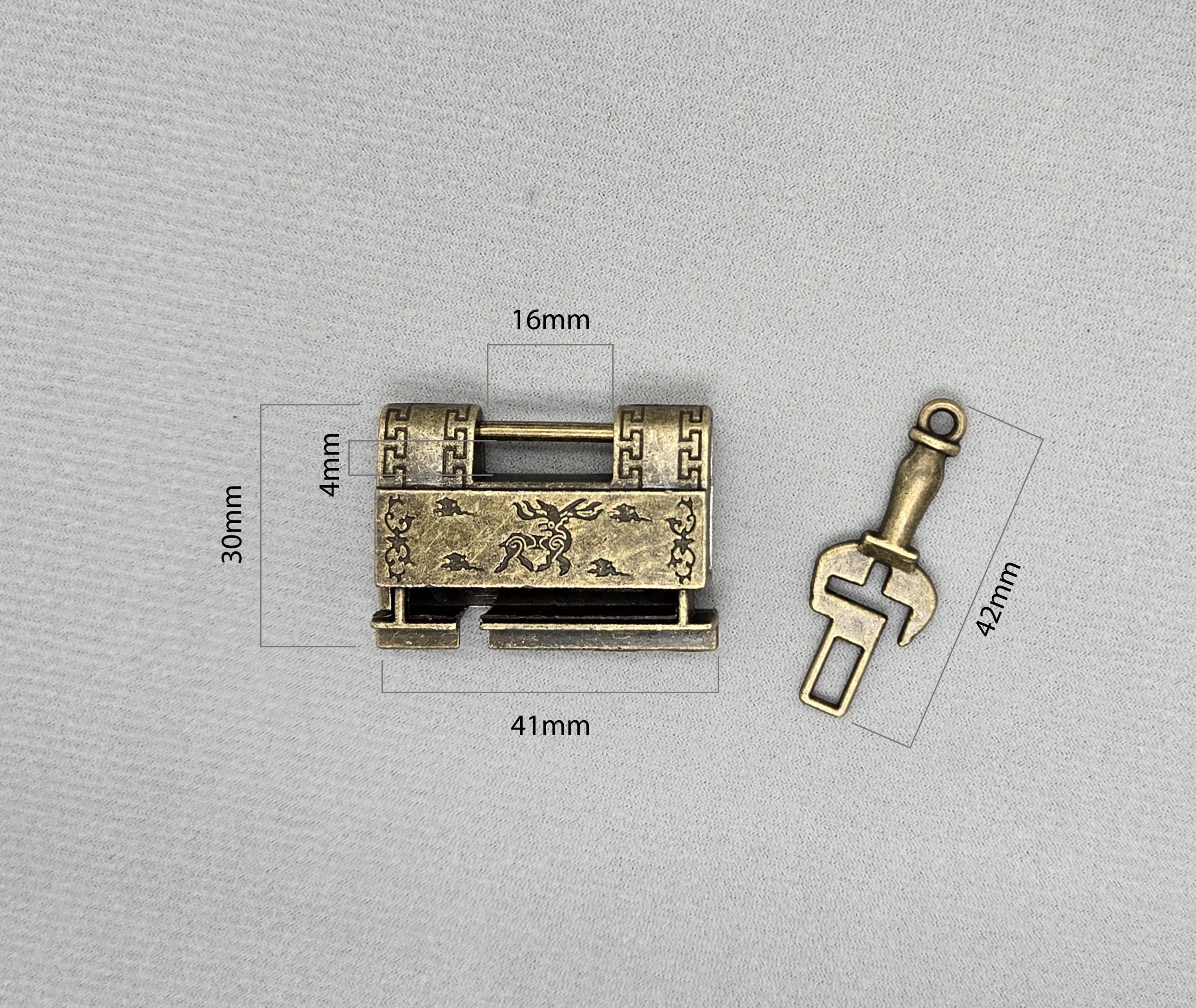 Vintage Chinese Style LUCK BEAST, Key Lock, Padlock - Etsy