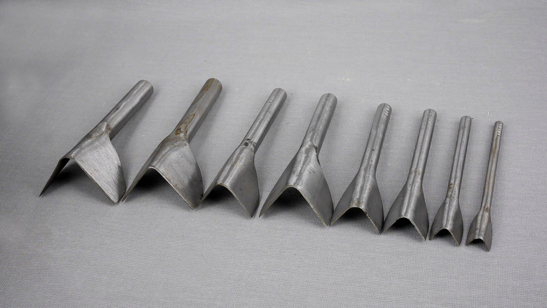 Set of 8 Durable Steel V Shape Punchcutter for Leather Etsy UK
