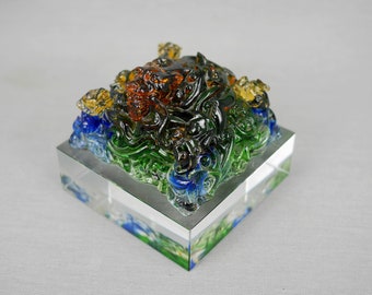 Colourful Crystal Stamp Chinese Luck animal, Lion Stamp