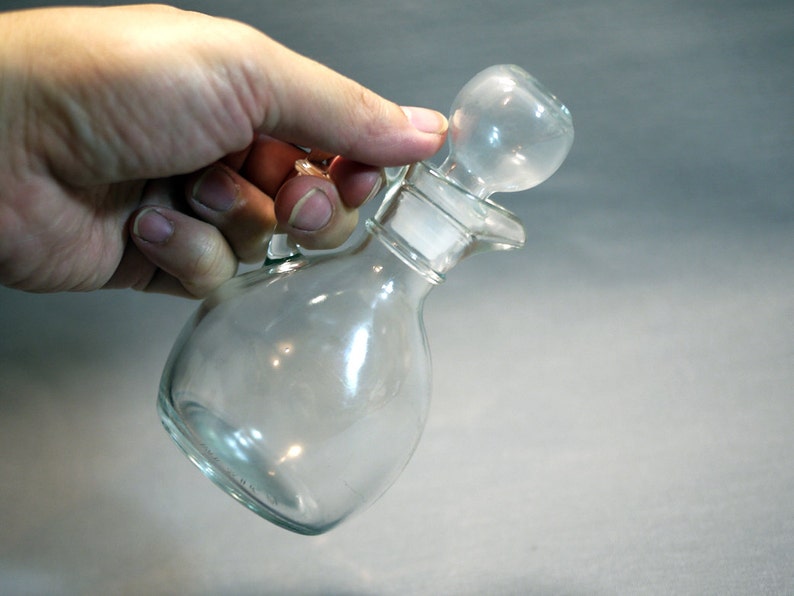 A Vintage of Fine Clear Glass Soy Sauce Bottle gl Etsy