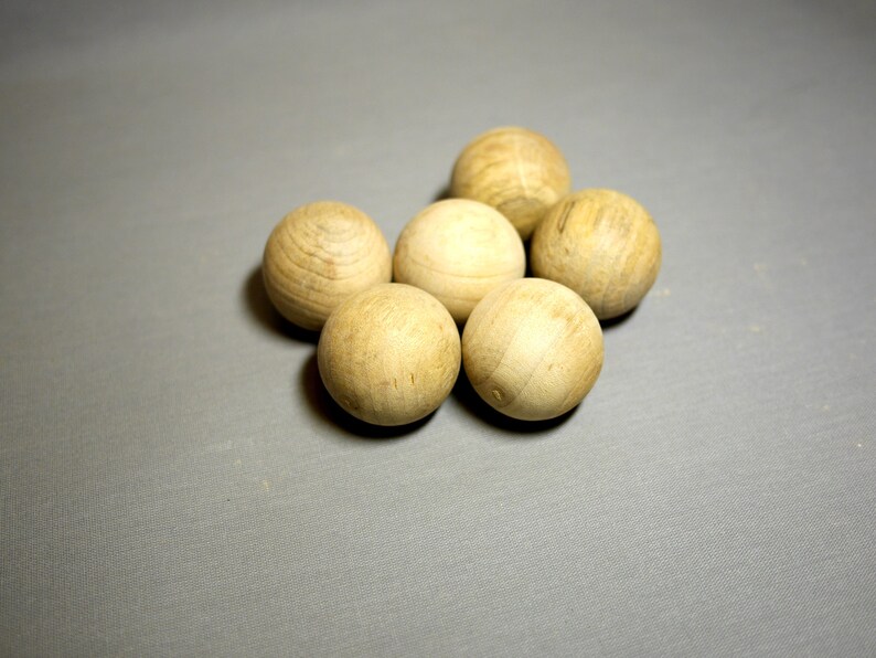 Set of 4 Pcs of 45mm Camphor Wooden Ball Natural Way to Etsy