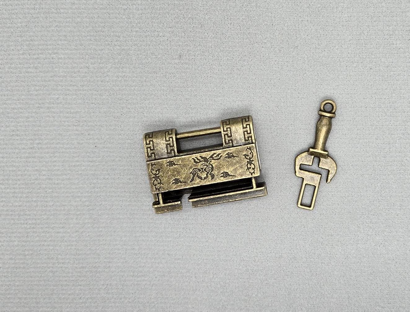 Vintage Chinese Style LUCK BEAST, Key Lock, Padlock - Etsy