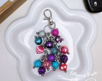 Handmade Beaded Purse Charm: Sparkly Bag Accessory