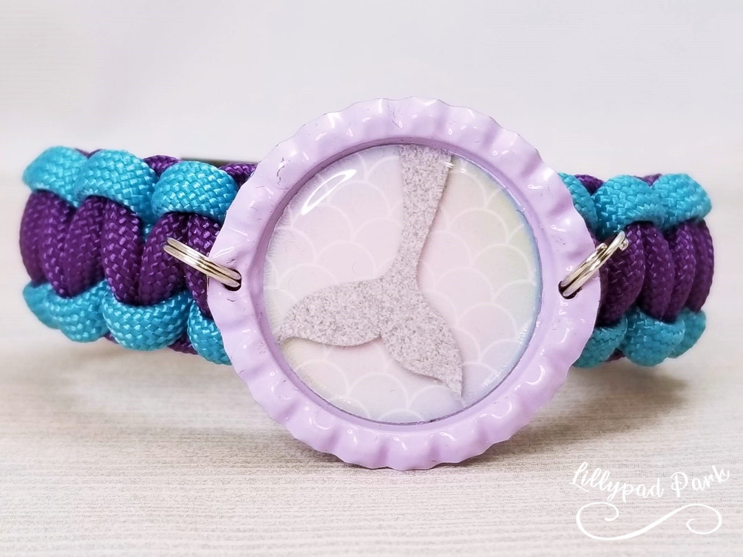 Mermaid Paracord Bracelet, Mermaid Tail Bracelet, Mermaid Lover Gift