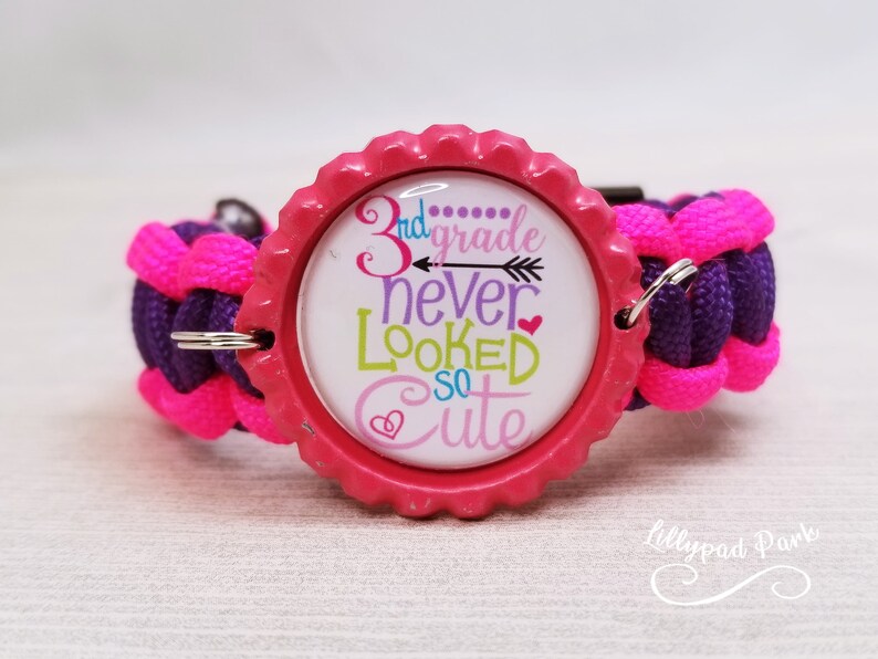 Back to School Paracord Bracelet, Kindergarten Never Looked so Cute