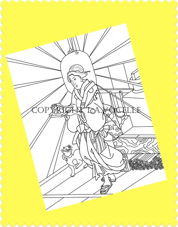 Cat Coloring Adult Coloring Books Coloring Pages Kitty | Etsy