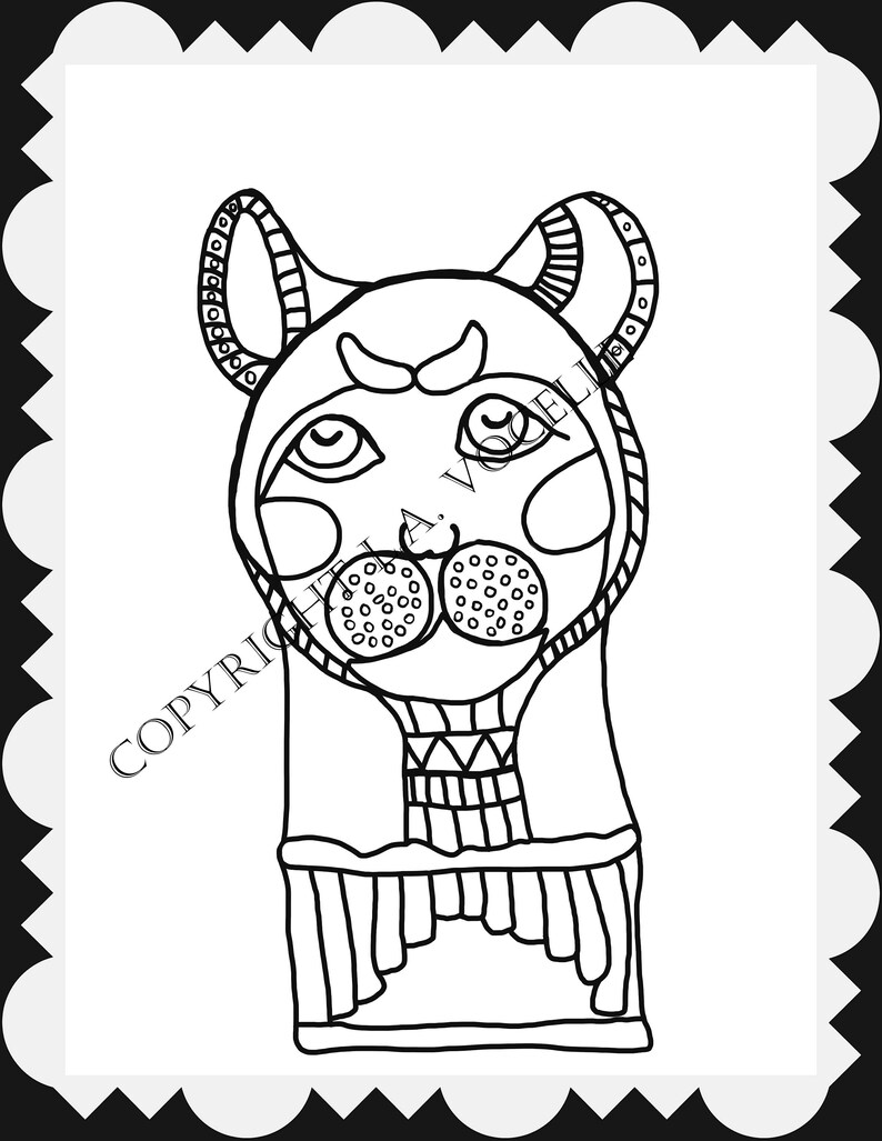 Download Cat Coloring Egyptian Cat Coloring pages Colouring pages ...