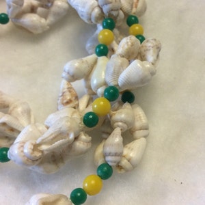 Vintage seashell clusters beach wedding party necklace