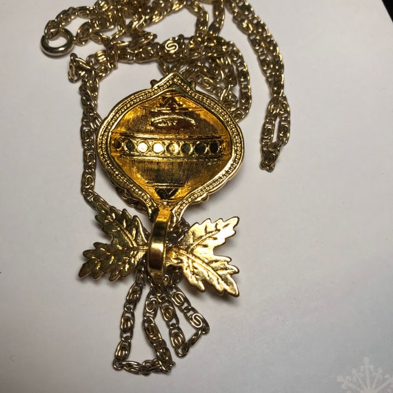 Vintage Avon Christmas ornament Noel pendant neck… - image 3