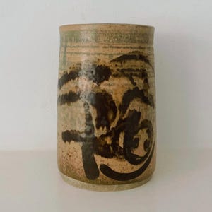 Kersey Studio Pottery Vase, Robert Tarling, Brown Stoneware, Newport, Handmade, Natural Home Decor, VGC, Signed