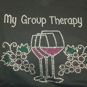 Wine shirt My Group Therapy/Wine Diva grapes