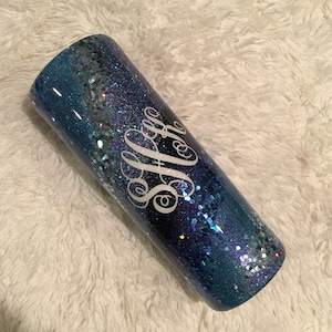 Swirl Glitter tumbler personalized tumbler