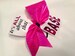 All star style pink, purple, lime green, orange base holographic cheer bow fabric choose green red blue gold black purple pink etc color 