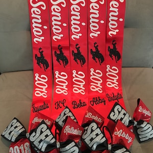 SENIOR sash bow combo any color