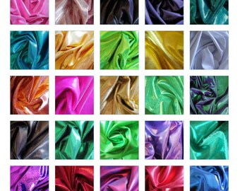 3"-36" Mystique dot spandex purple, kelly green, silver, yellow, red, white, lime, navy, lime, lt blue
