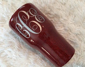 Glitter tumbler RTIC or similar personalized tumbler