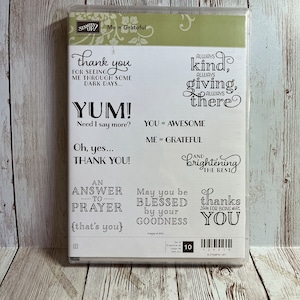 Me = Grateful - Stampin&#39; Up! - greetings, sentiments, Blessed, Prayer, Thank you