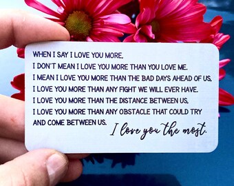 I Love You The Most Etsy