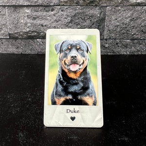 Custom Metal Photo Wallet Insert: Romantic Card for Boyfriend, Sentimental Keepsake for Him, Memorable Moment Deployment Gift
