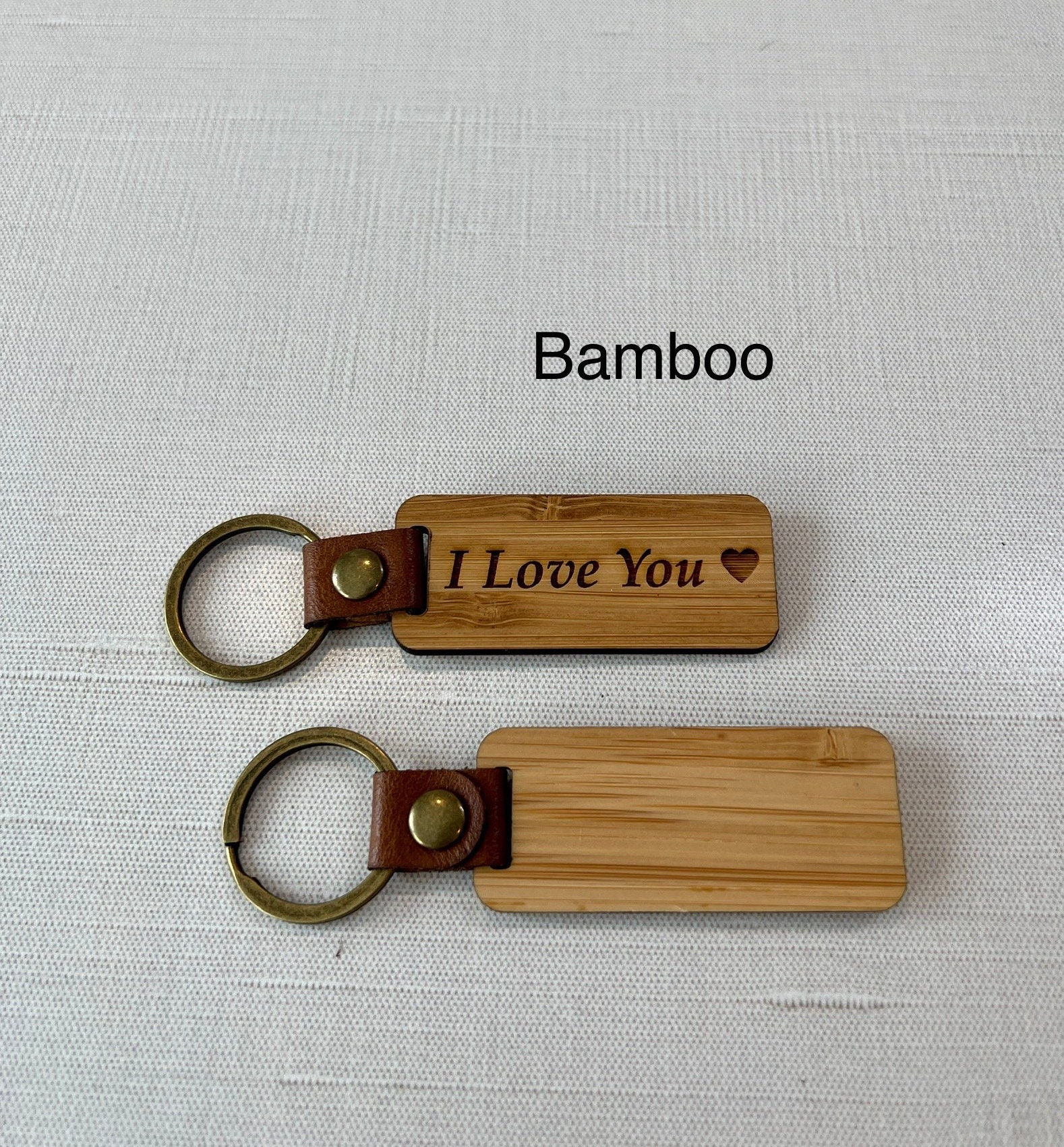 thumbnail image 2 of RHBLME 60 Pack Wood Keychain Blanks, Wooden Keychain 2 of 13