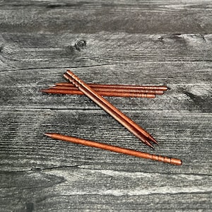 BULK Wooden Sticks for Hair Barrette, Make Your Own Barrette, Leather Craft Supplies, Wooden Stick Crafts and Supplies, 6&quot; Smooth Finish