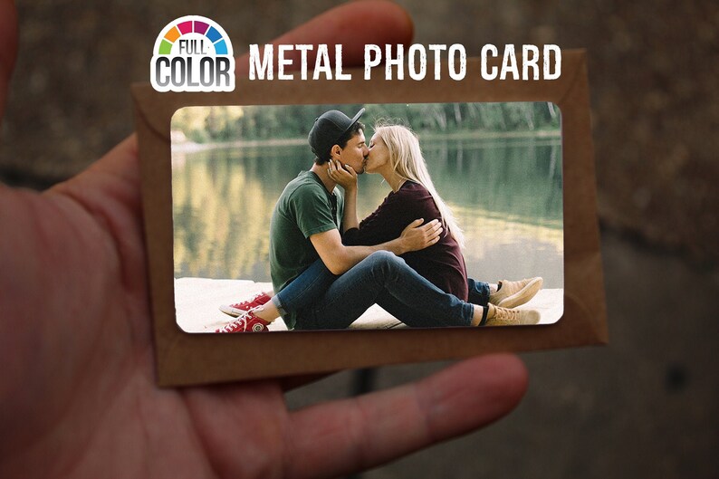 personalized wallet card Laser engraved wallet card insert wallet insert metal wallet card Engraved Color Photo Metal Wallet Insert