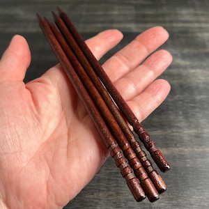 Wooden Sticks for Hair Barrette Pack, Make Your Own Barrette, Leather Craft Supplies, Wooden Stick Crafts and Supplies, 6 Inch Hair Sticks