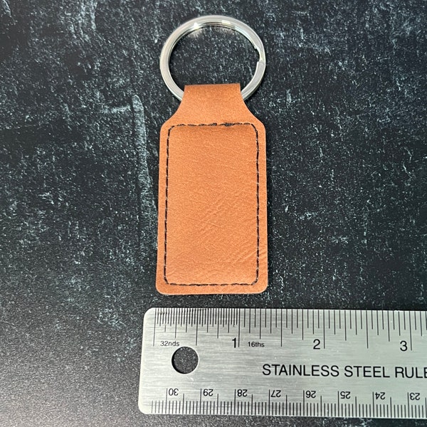 Leather Keychain Blanks, Keychain Blank for Engraving, Wholesale Craft Supplies, DIY Keychains, Craft Blanks, Bulk Supply, Double-Side