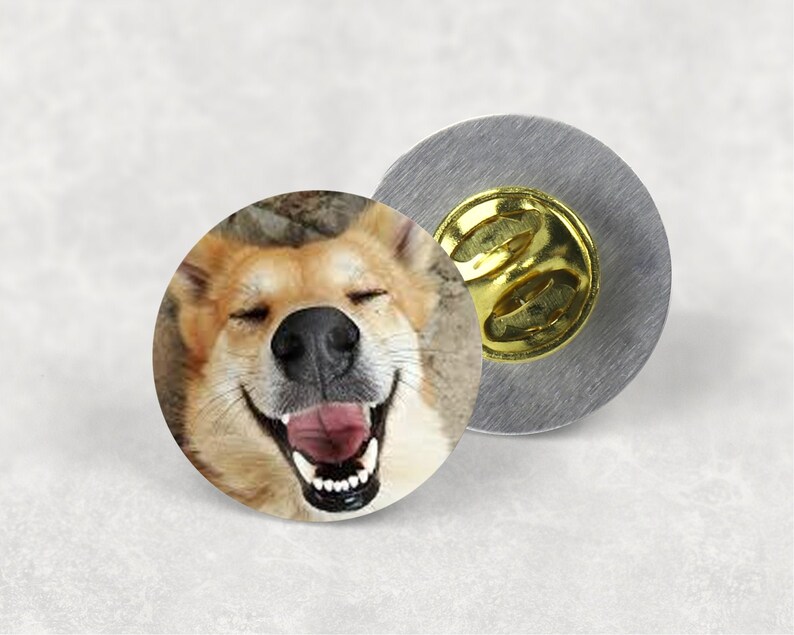Images Great Gift For Grandma Family, Dad Custom Photo Lapel Pins with Customized Photos
