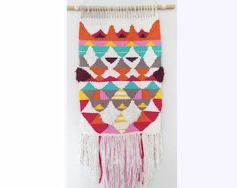 Cheerfulness Weaving Wall Hanging,Woven,Modern Tapestry