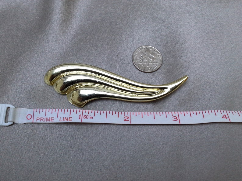 Vintage Gold Statement Pin The Wave!