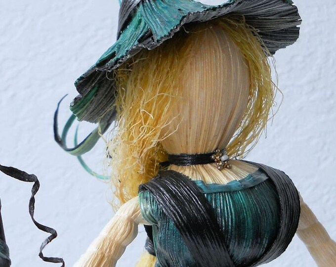 Beautiful Witch Corn Husk Art Doll With Herb Bag and - Etsy