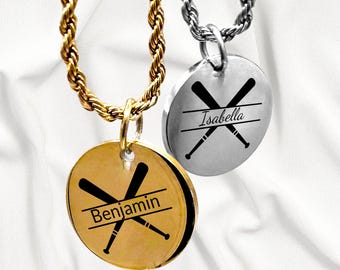 Collar de béisbol personalizado para jugadores y entrenadores: regalo deportivo personalizado