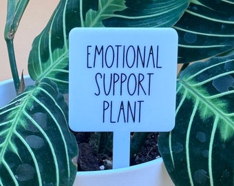 Marcador de planta de apoyo emocional: accesorio caprichoso para plantas de interior