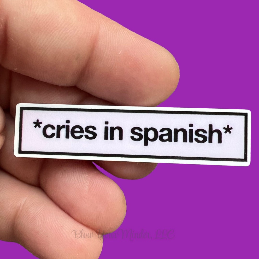 Cries in Spanish Espanol Acrylic Needle Minder Etsy