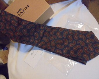 Coach  man's Tie vintage paisley pattern