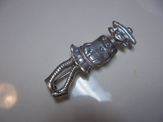 Sterling Silver  Girl  Pin - image 3