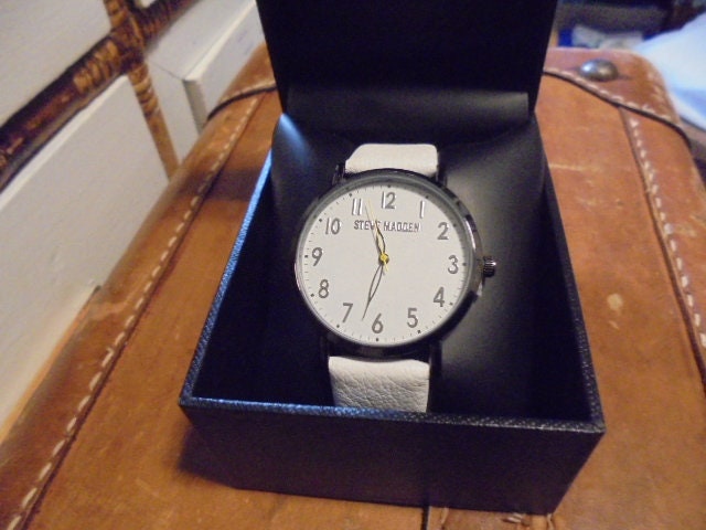 Steve Madden Heren Armbandhorloge Blauw/Zilver - Vergelijk prijzen