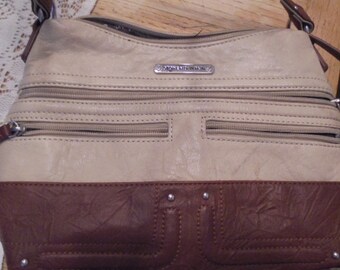 Stone Mountain beige brown crossbody purse Handbag